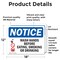 Signmission Safety Culture Sign, 18 in Width, Vinyl Decal, Rectangle OS-2PACK-NS-D-1218-L-16856 - alternate 3